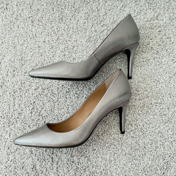 Calvin Klein Silver Heels - Picture 4 of 7